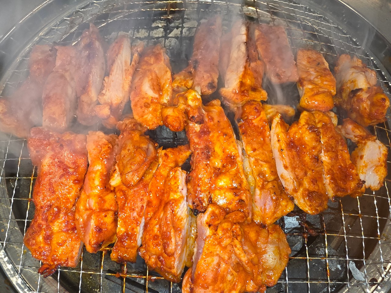 오산 일품군계 숯불닭갈비 무한리필