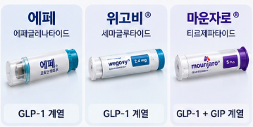 에페 위고비 마운자로 차이