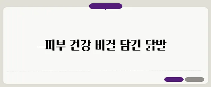 닭발 효능 한번 정확하게 알아보도록 하죠