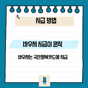 첫만남이용권 지급 방법