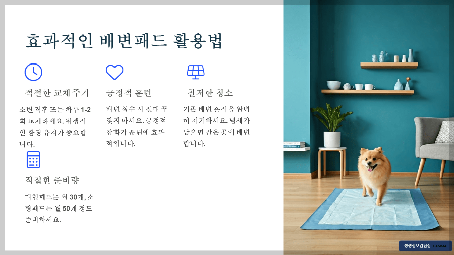 강아지 배변 실수 방지 패드 트레이 추천