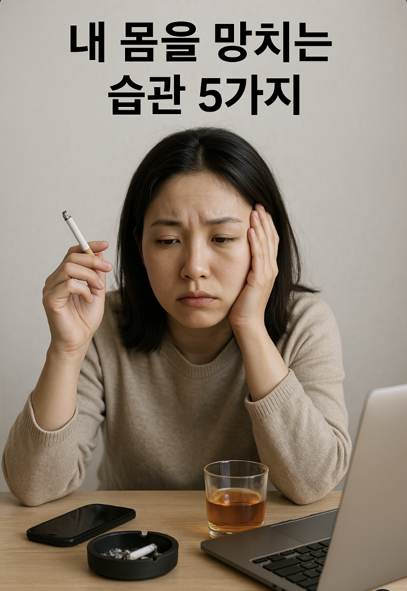 내 몸을 망치는 습관에 관련된 사진