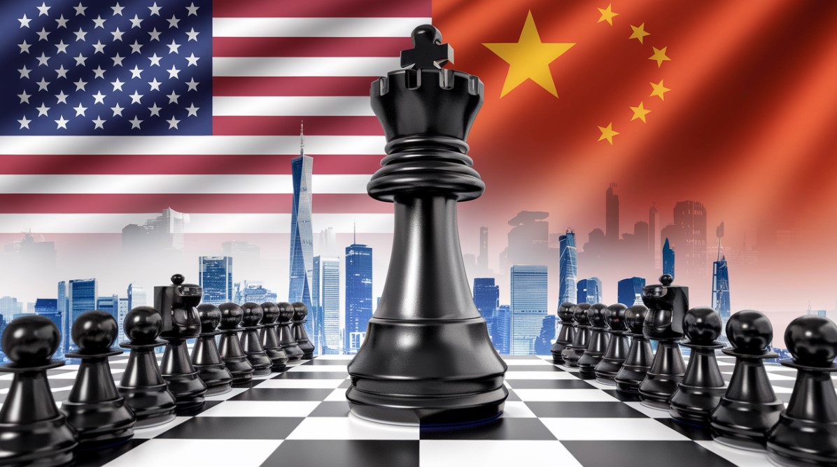 ๋ฏธ๊ตญ๊ณผ ์ค๊ตญ์ AI ๊ฒฝ์ ๊ด๋ จ ์ด๋ฏธ์ง