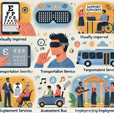 시각장애인 정부지원 혜택 관련 이미지