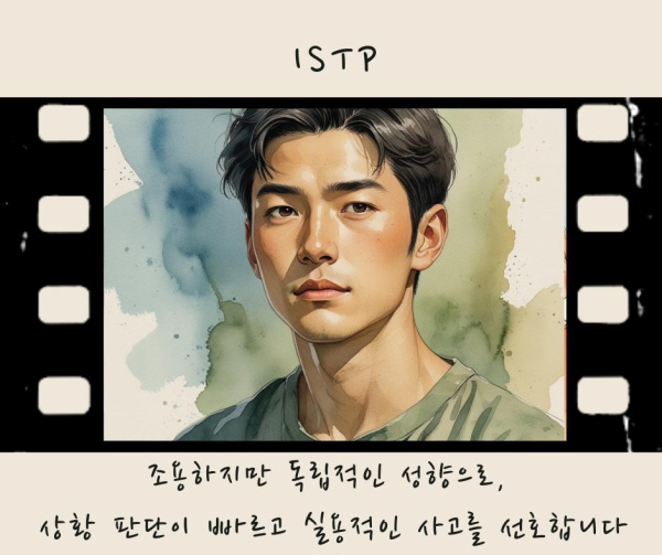 조용하지만 독립적인 성향으로, 상황 판단이 빠르고 실용적인 사고를 선호합니다에 관한 그림