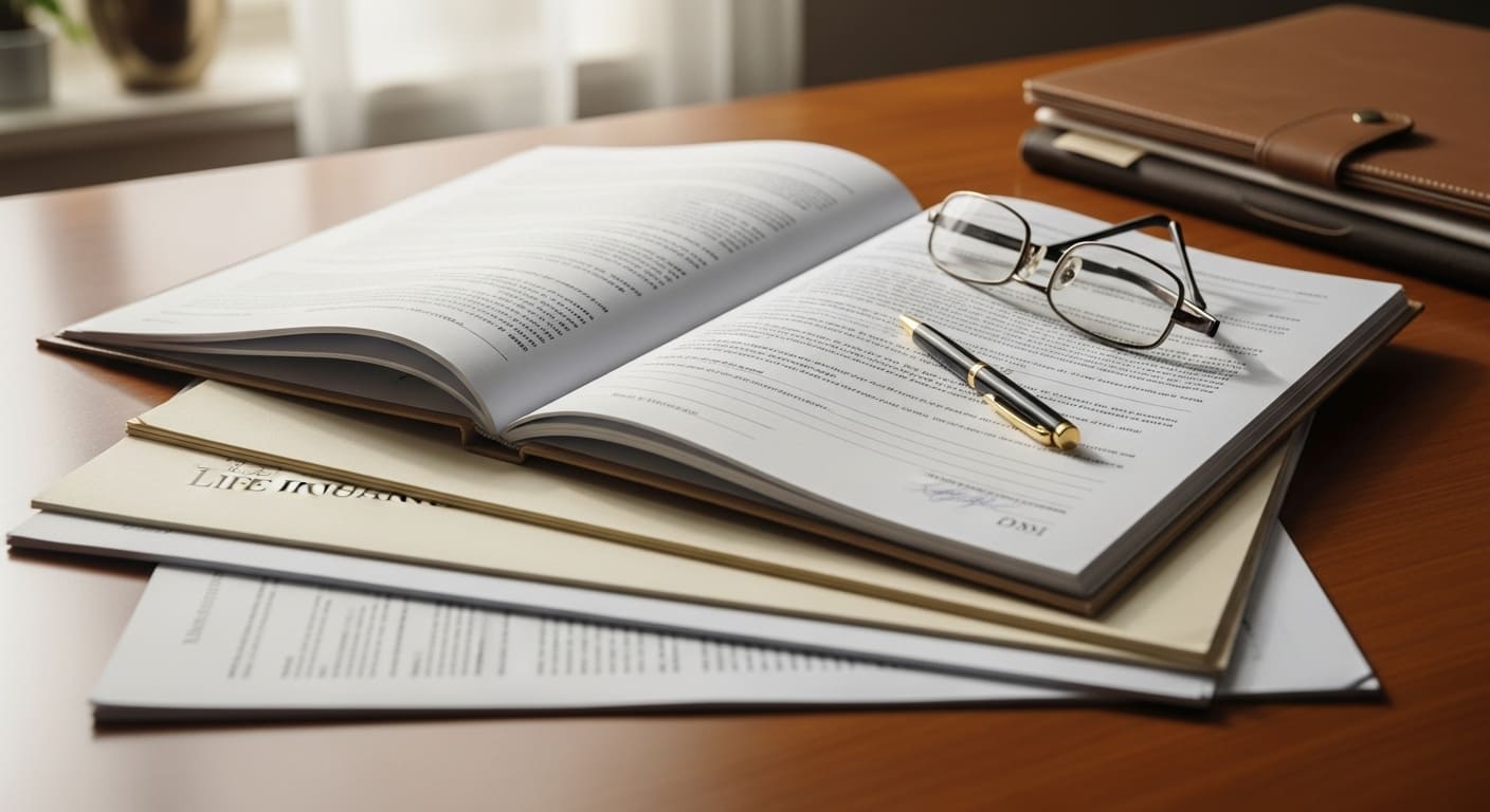 생명보험 연금전환 신청서와 펜이 놓인 모습