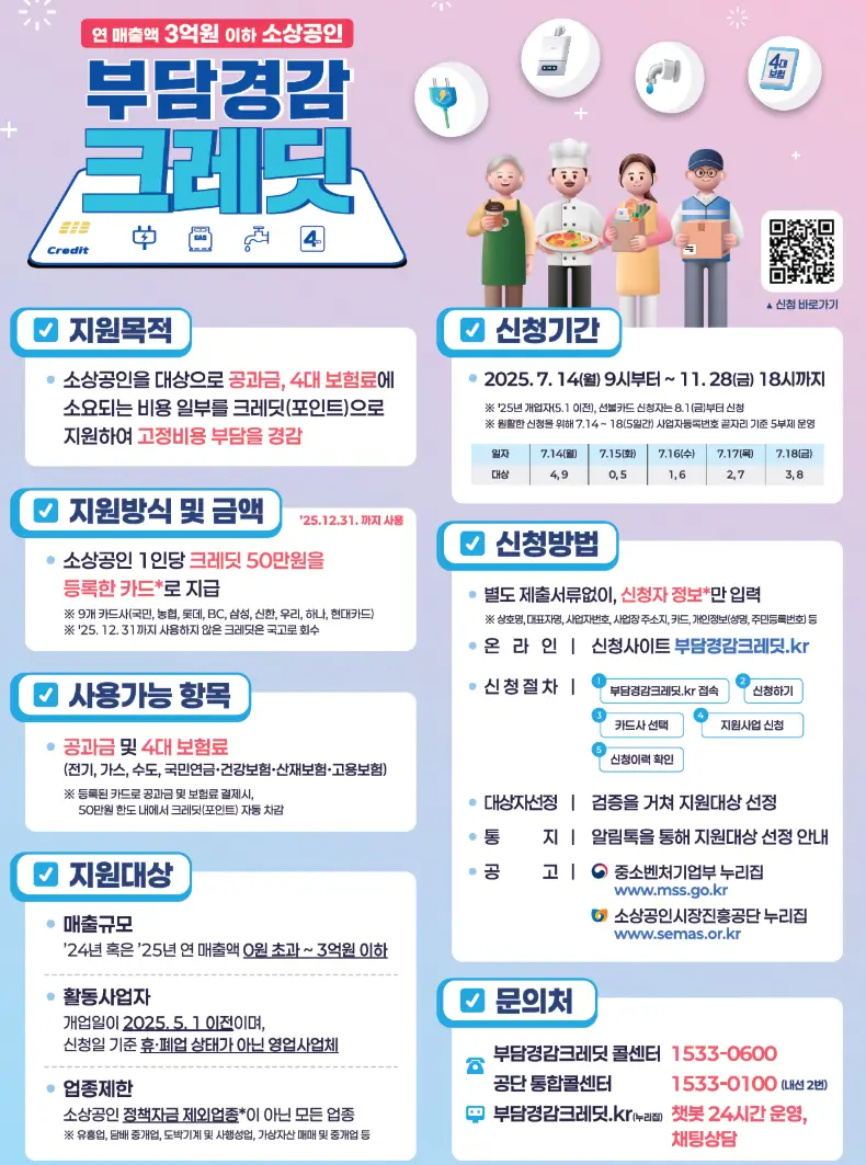 소상공인-공과금-지원금-사업-공고문