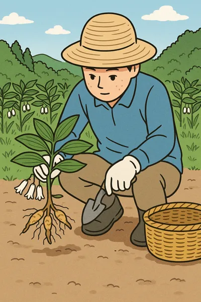 농가에서 전하는 둥글레 채취 팁
