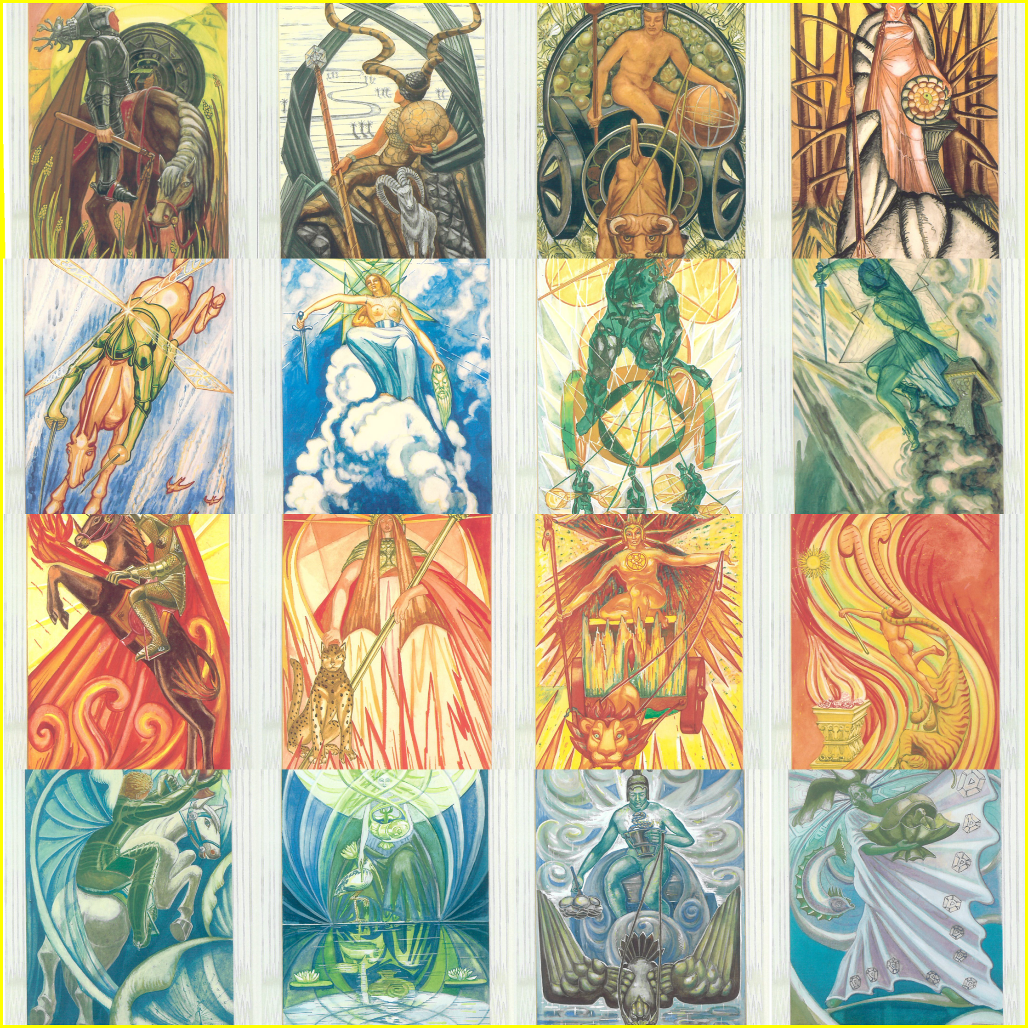 토트 궁정카드 16개