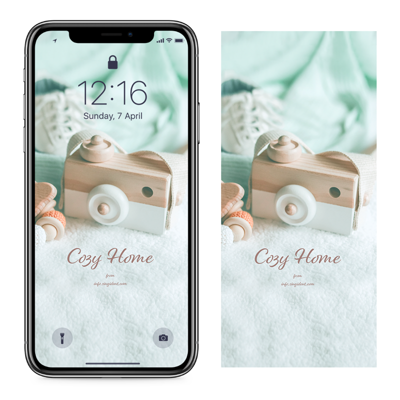 07 장남감 카메라 C - Cozy Home 아이폰포근한배경화면