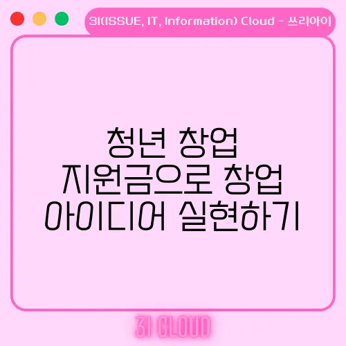 청년 창업 지원금으로 창업 아이디어 실현하기