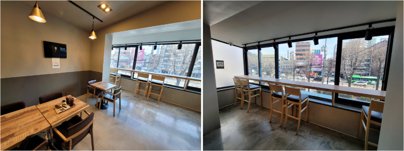 카페메이트 카페 2층 창가 자리