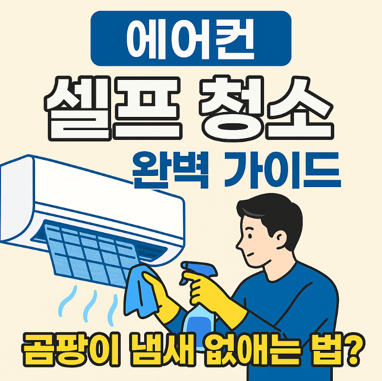 에어컨 셀프로 완벽 청소하는 법! 냄새&middot;곰팡이 이제 안녕~