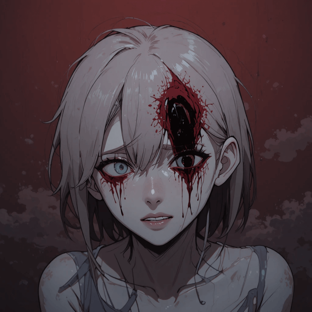 머리를 다치고 피가 검게 흘러나오는 꿈에 대한 이미지