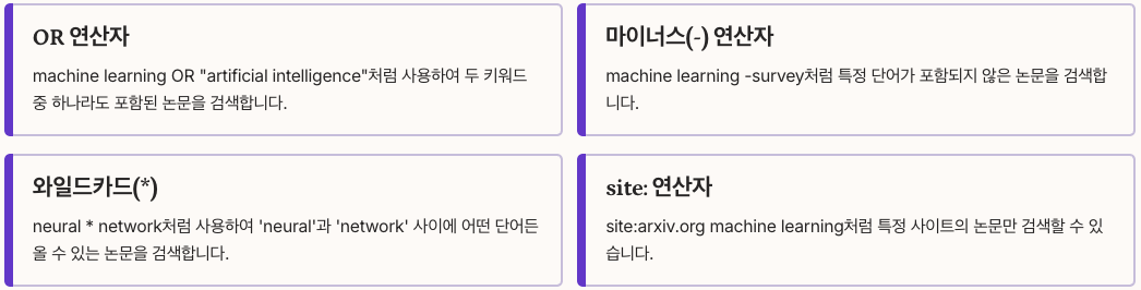 구글 스칼라 고급 검색 팁 - 검색 연산자 활용 정리