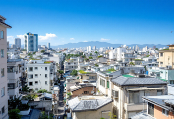 도심지 빌라 및 저층 주택 전경