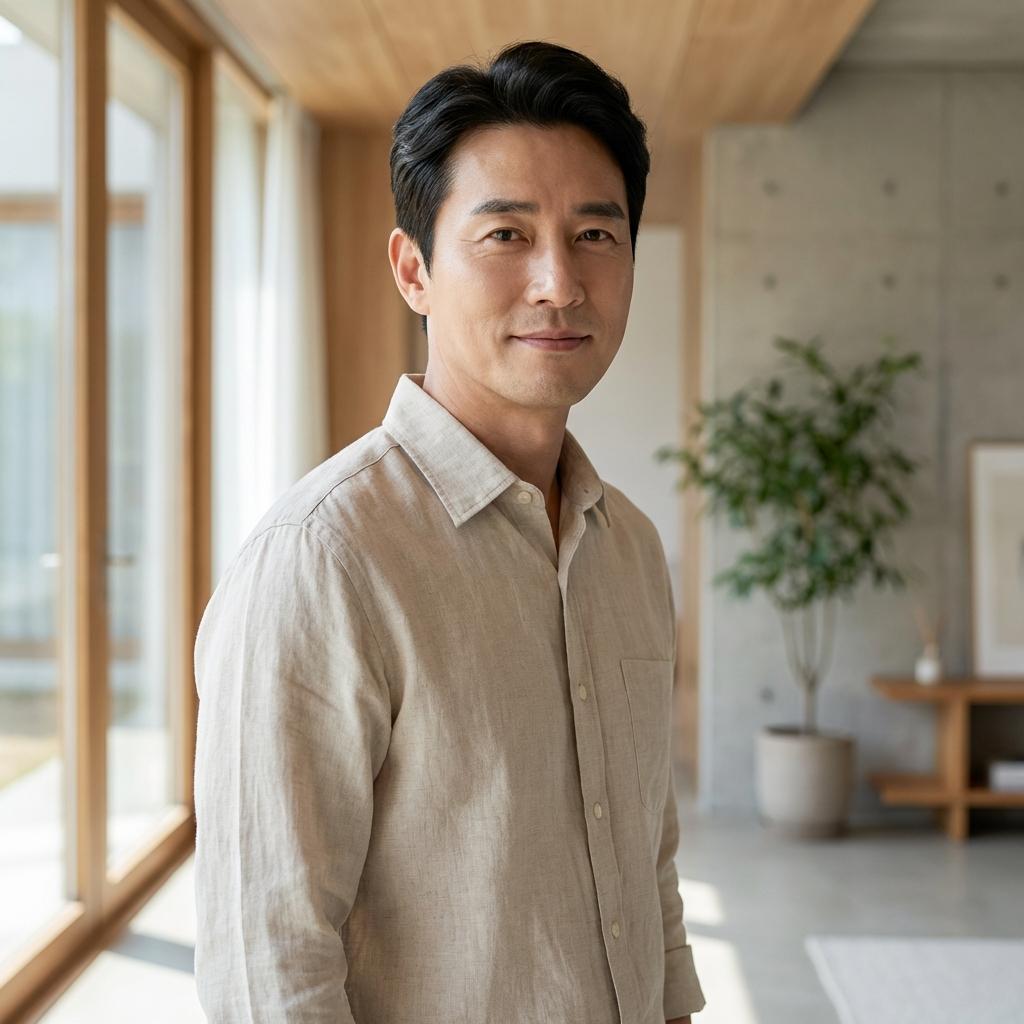 중년 남성 린넨 셔츠 구김 없이 관리하는 법