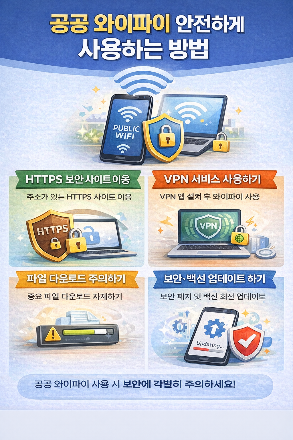 공공 와이파이 안전하게 사용하는 방법