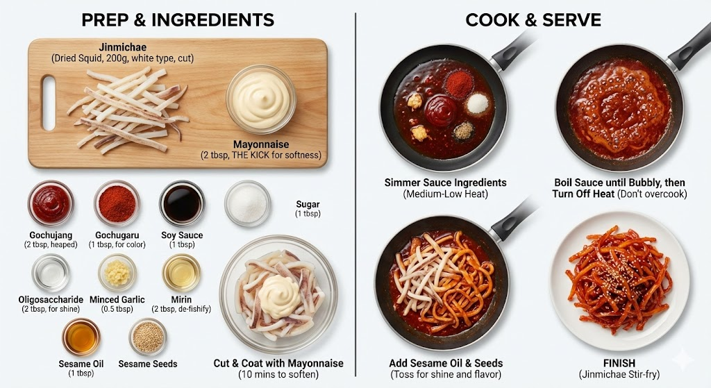 오징어채 반찬만들기