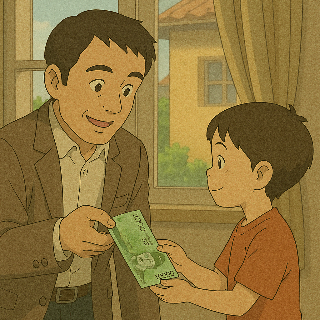 아이가 준 돈을 받는 꿈