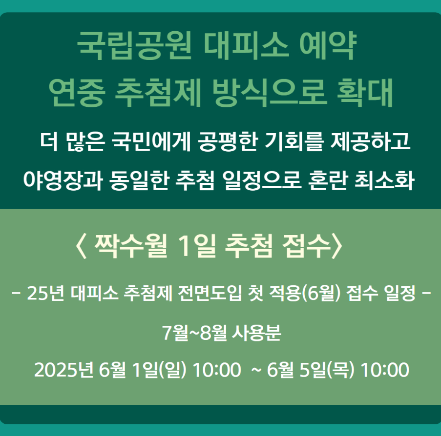 2025년 4차 추첨제 운영 안내