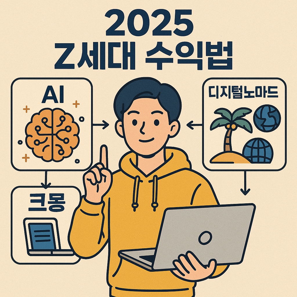 2025 Z세대 수익법 (AI, 크몽, 디지털노마드)