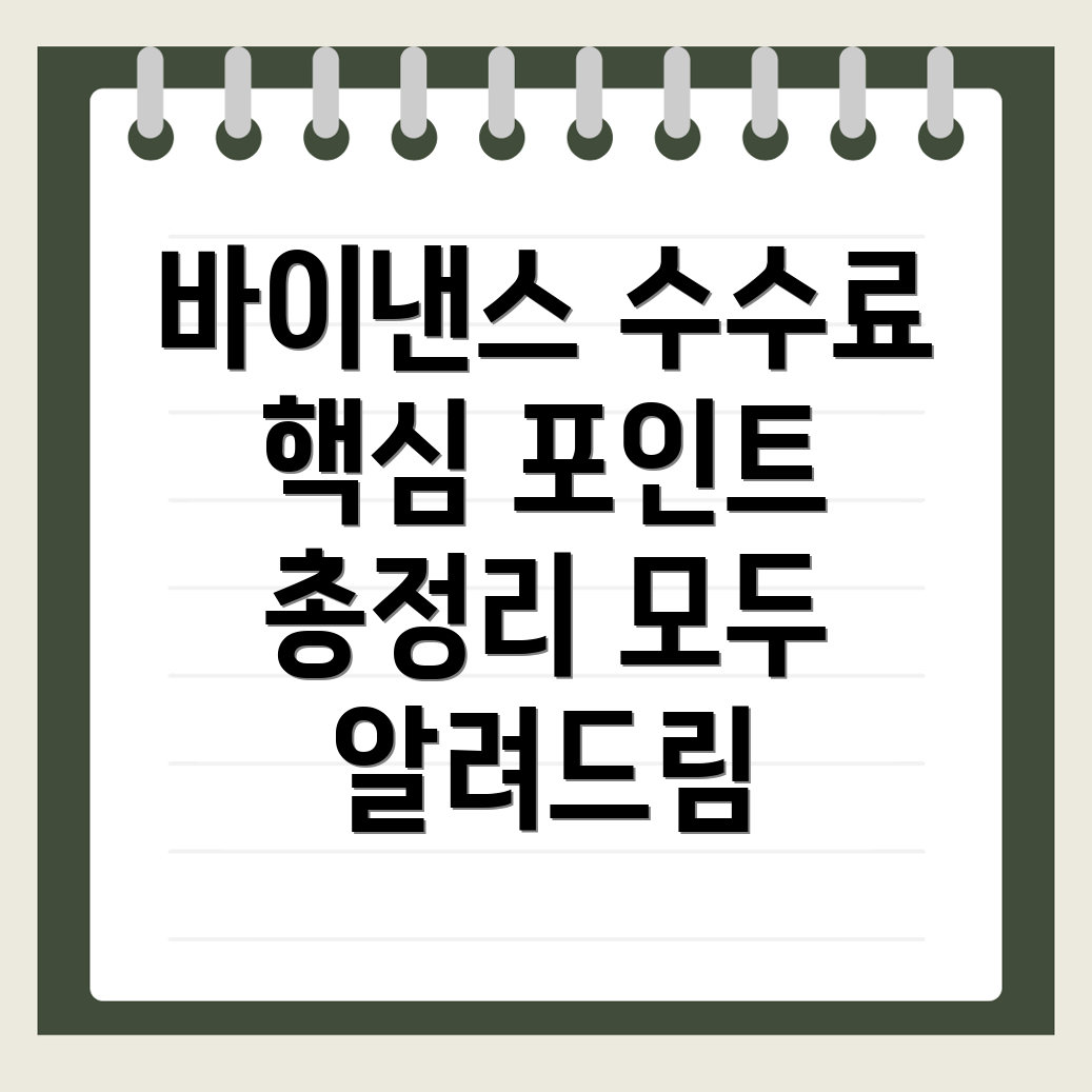 바이낸스 수수료