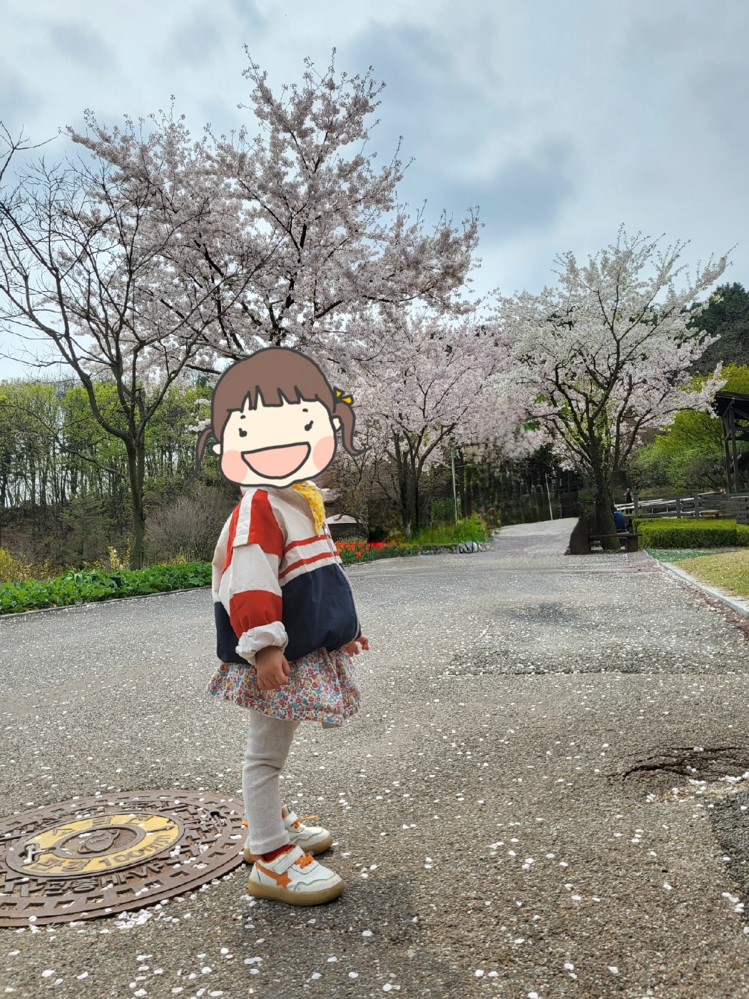 벚꽃과 아이
