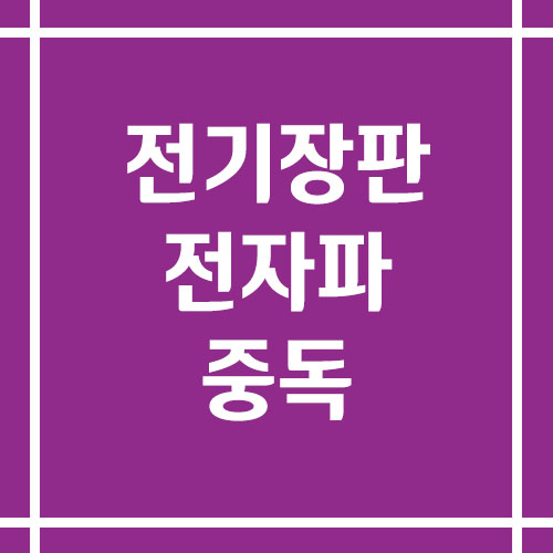 전기장판 오래 켜면 전자파에 중독