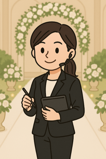 웨딩플레너 모습이 담긴 그림