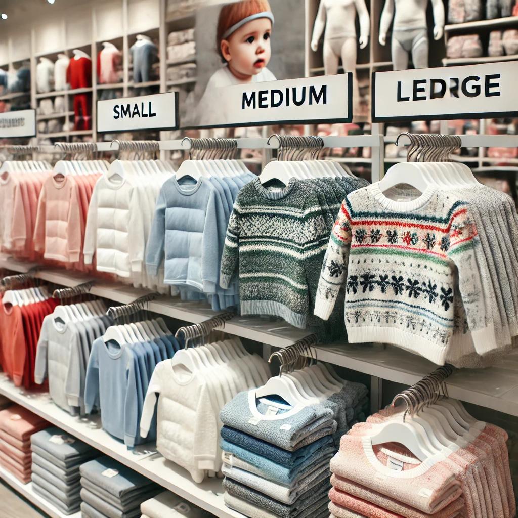 어린이 내복 사이즈표