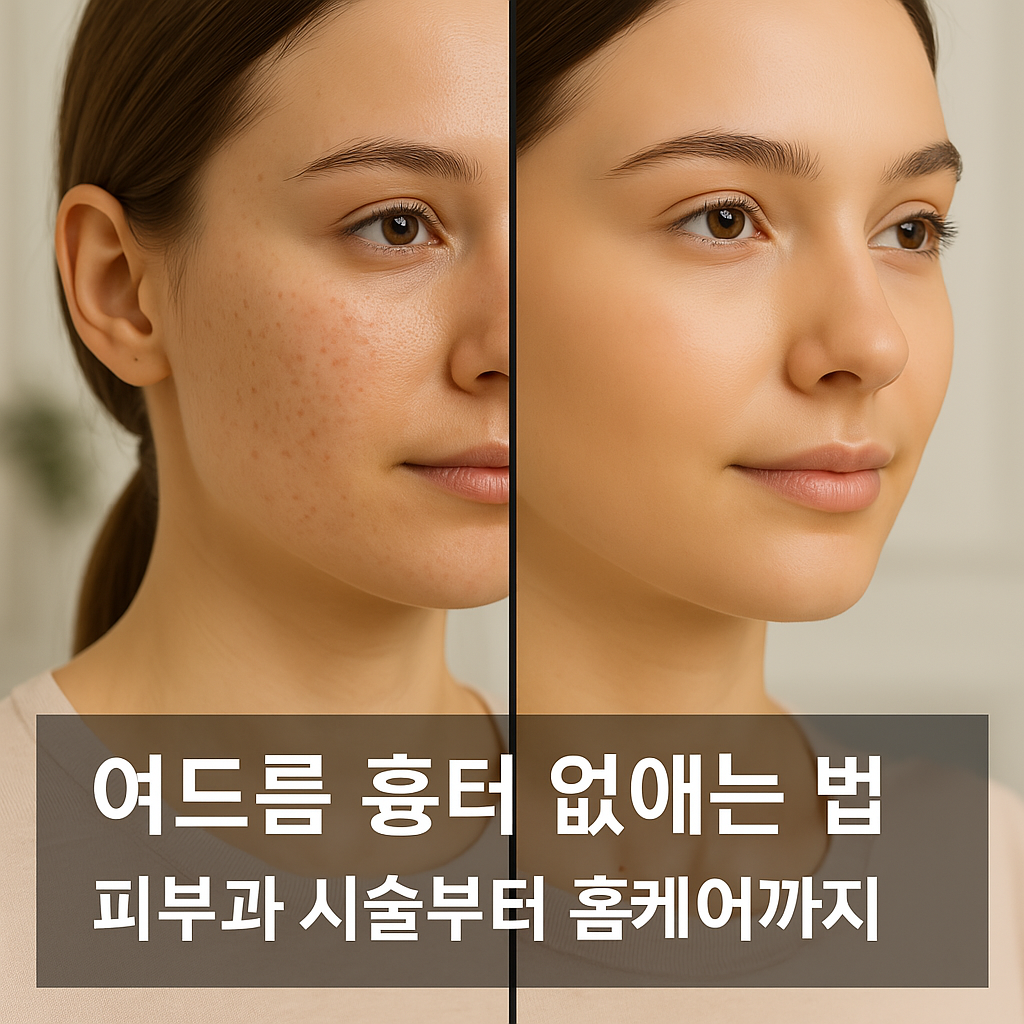 여드름 흉터 없애는 법 : 피부과 시술부터 홈케어까지 완벽 가이드