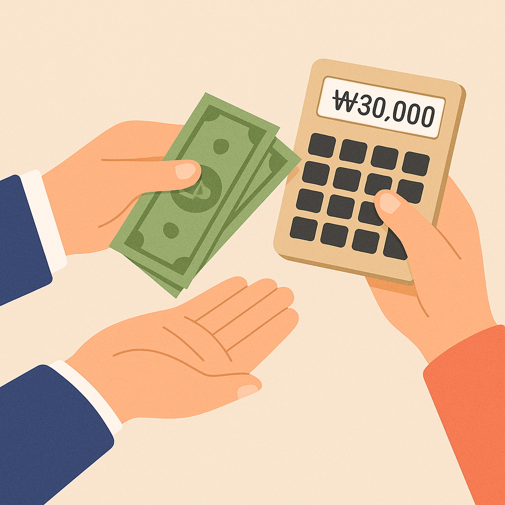 반반 부담 (더치페이)