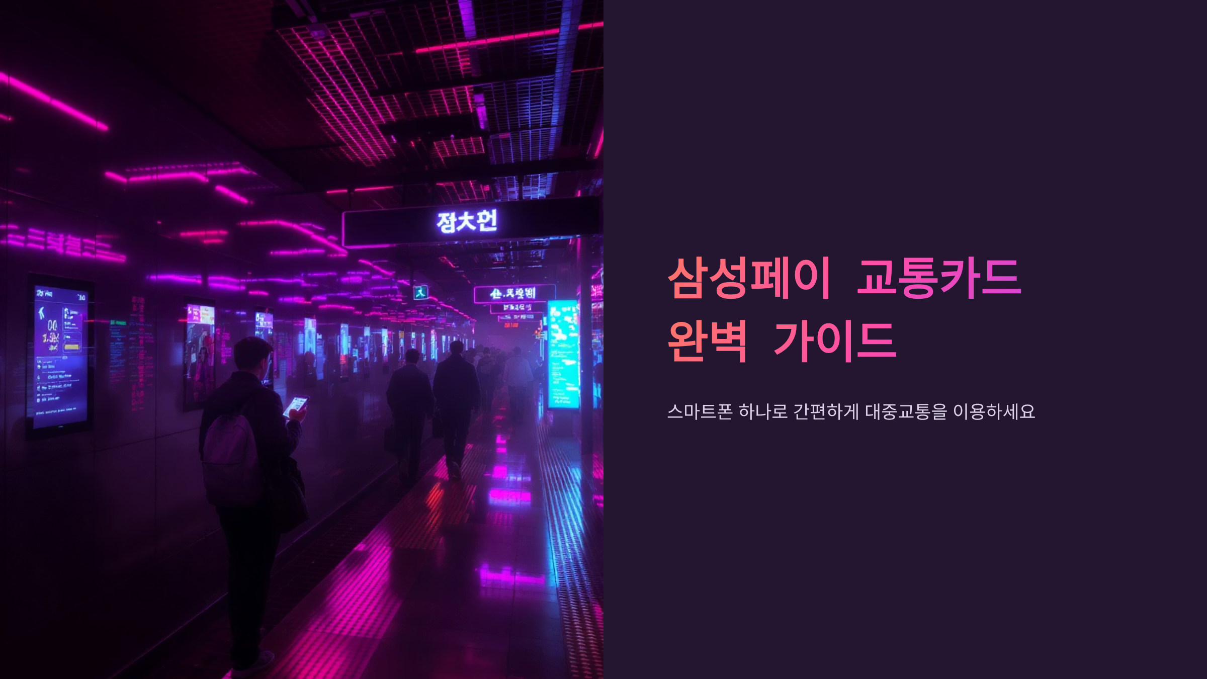 삼성페이 교통카드 등록부터 할인까지, 스마트한 이용법