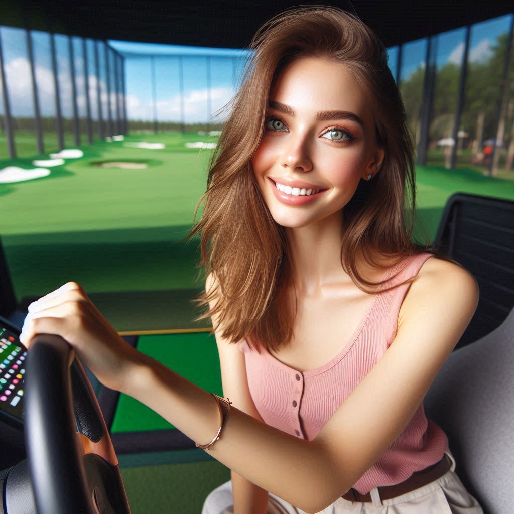 실내골프연습장 배경