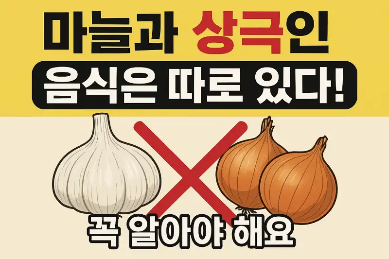 마늘과 상극인 음식은 따로 있다! 꼭 알아야 해요