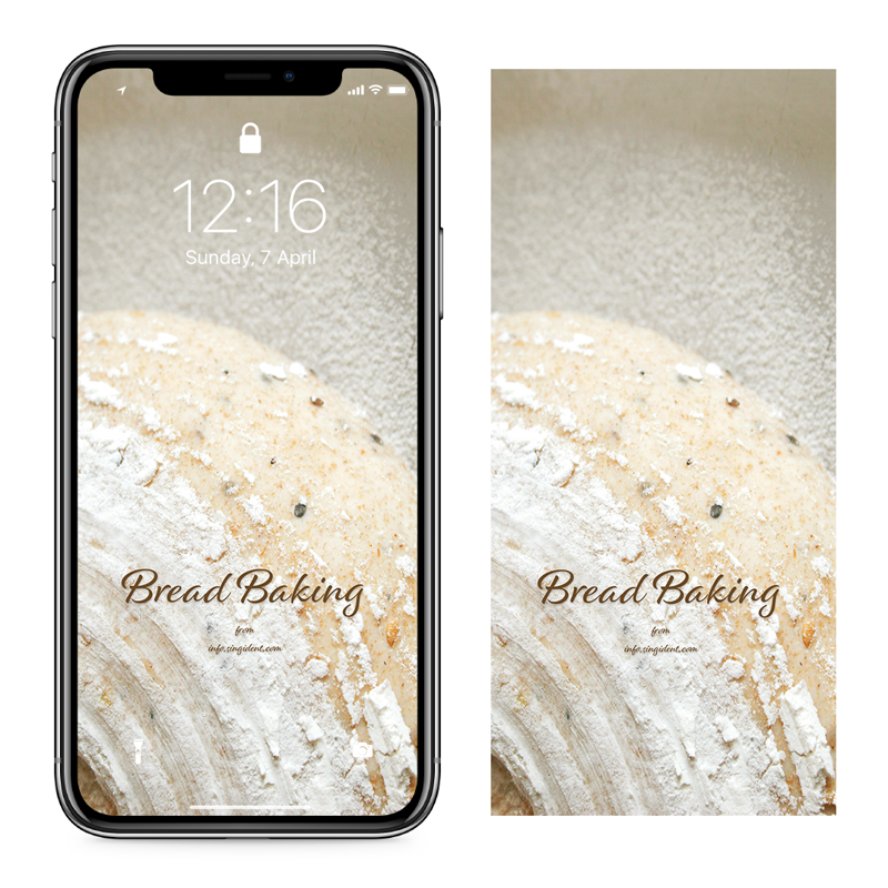 05 발효빵 반죽 C - Bread Baking 갈색배경화면