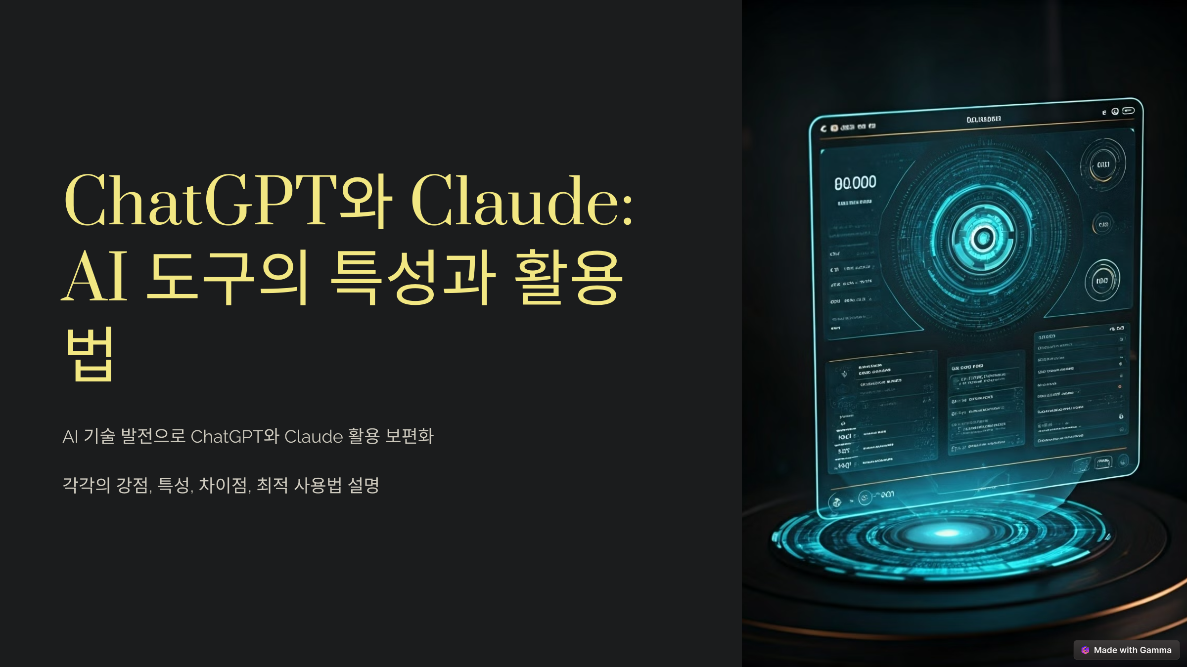 ChatGPT와 Claude 비교, 차이점, 활용 방법