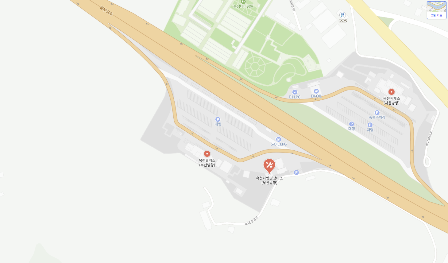 옥천휴게소(부산방향)