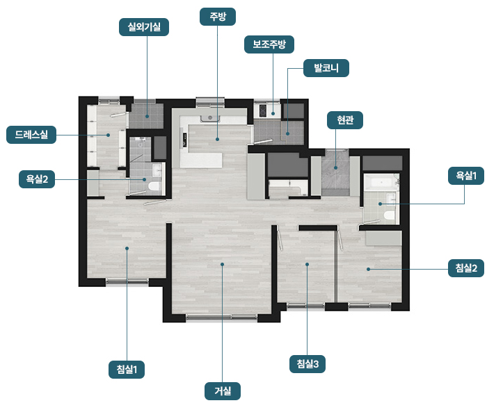 연신내 양우내안애 퍼스티지 평면도 74B