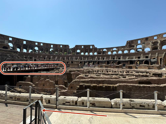 콜로세움 지하권 동선