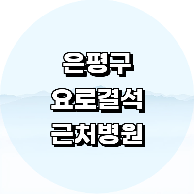 서울 은평구 요로결석 병원