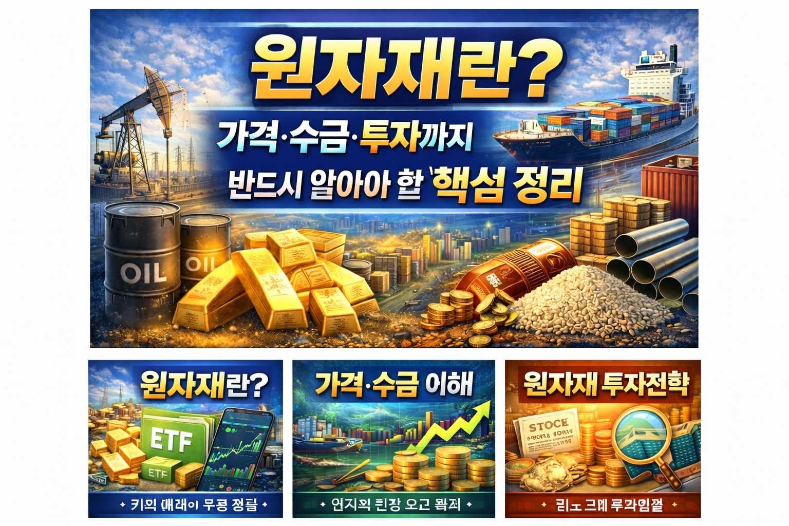 원자재란? 가격&middot;수급&middot;투자까지 반드시 알아야 할 핵심 정리