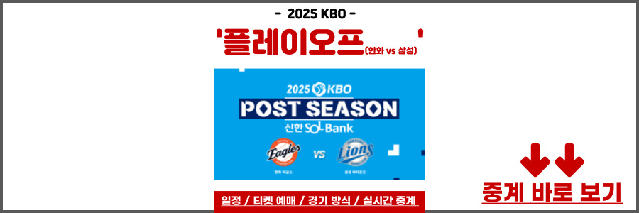 플레이오프 일정