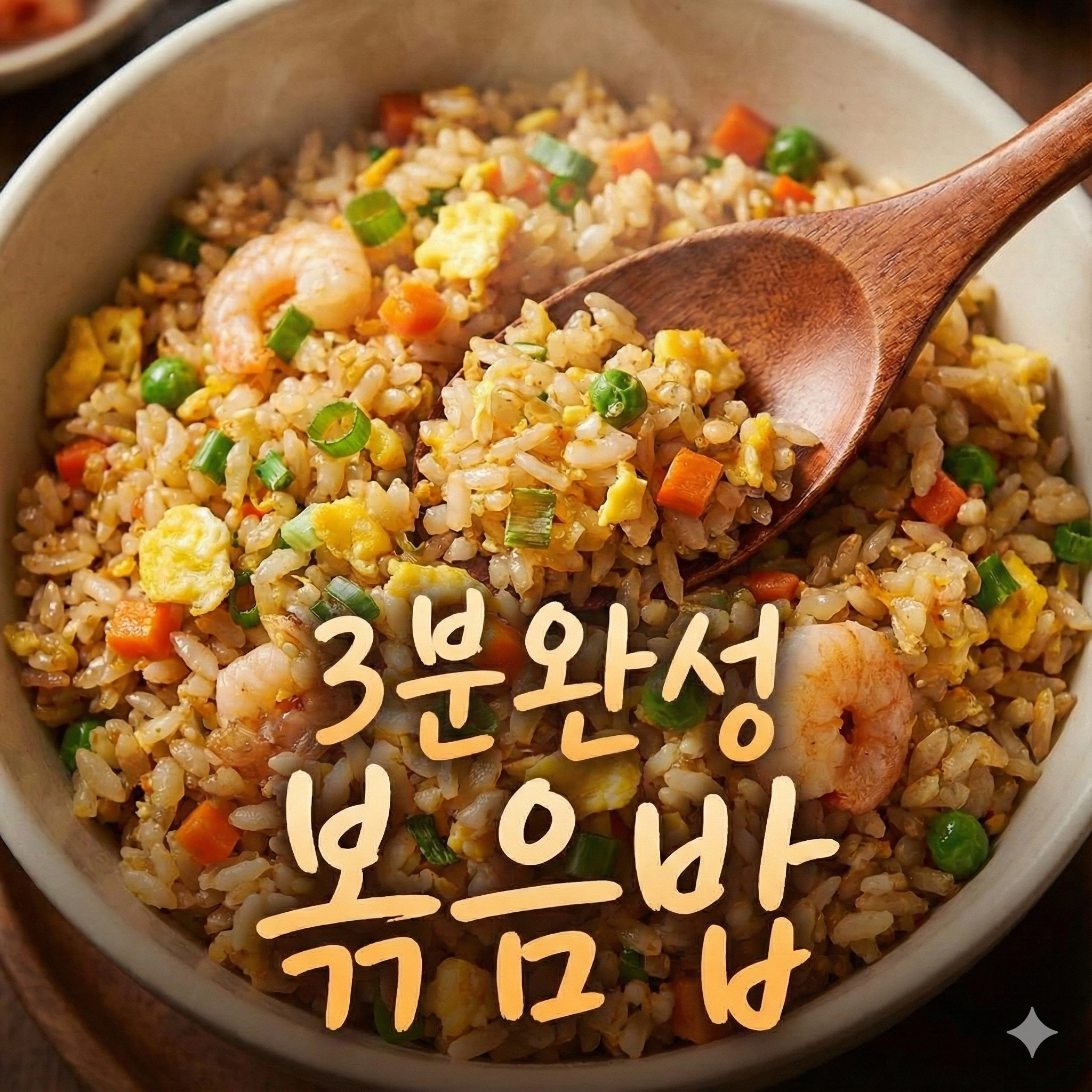 3분 볶음밥 레시피