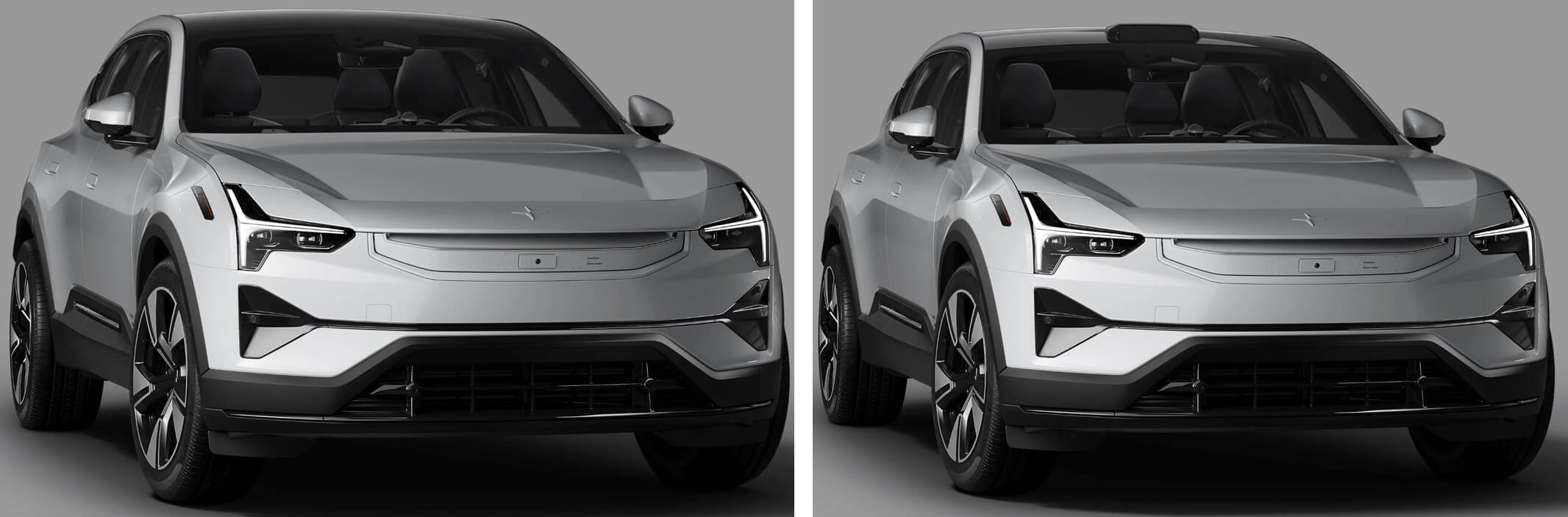 볼보-폴스타-3-왼쪽-라이다-미장착-차량-오른쪽-라이다-장착-차량-두-모델-모두-라이다-제외-동일