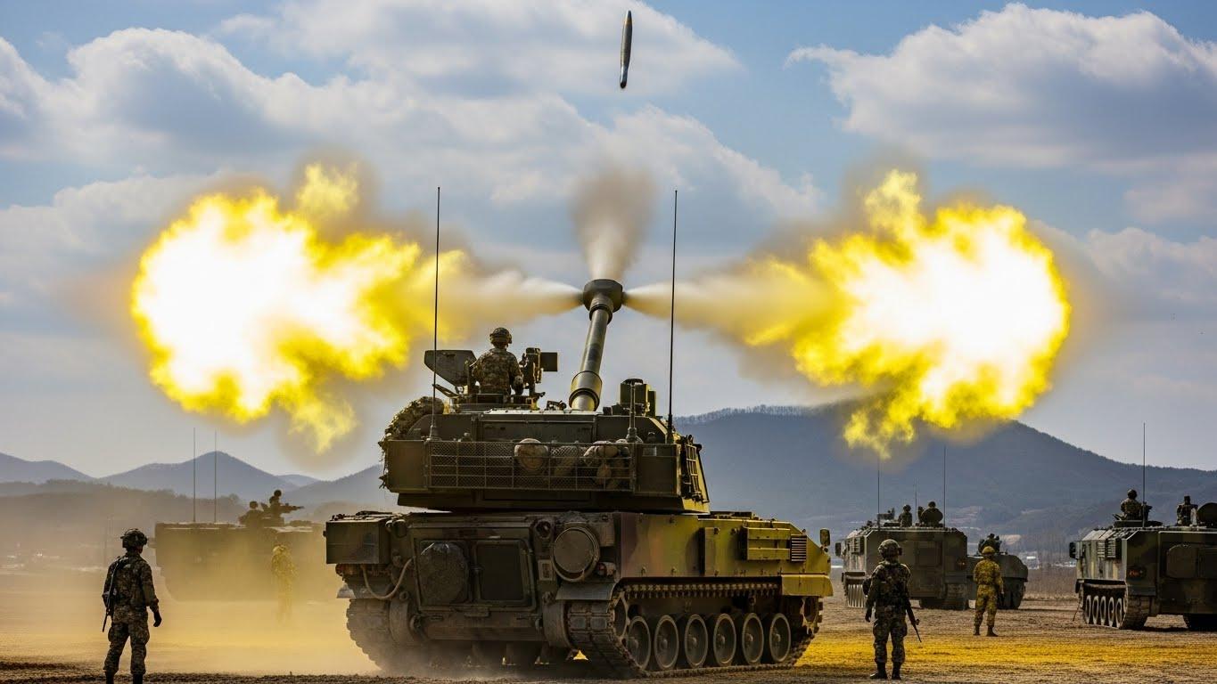 승진훈련장 화력시범훈련