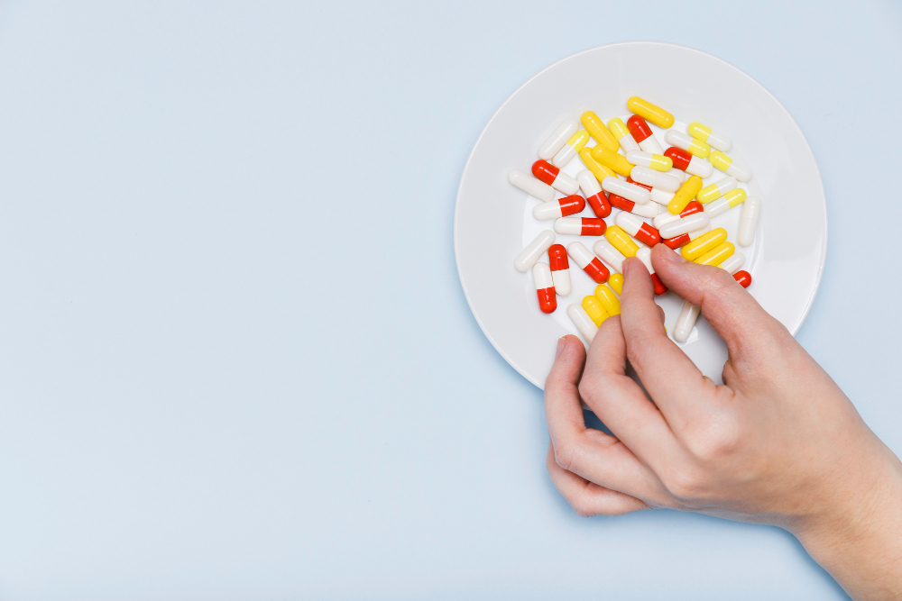 holding pills