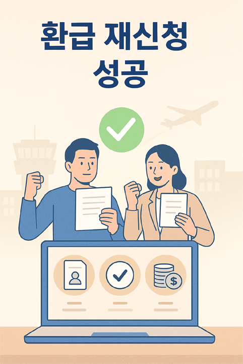 출국납부금 환급 재신청 이미지