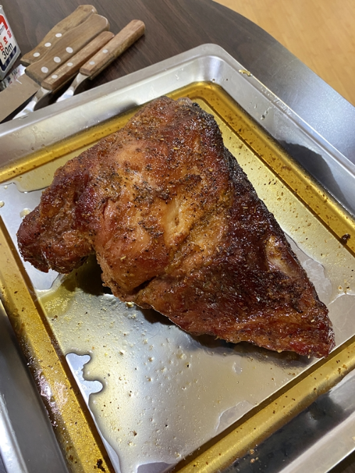 등갈비 바베큐 호일 2시간 경과